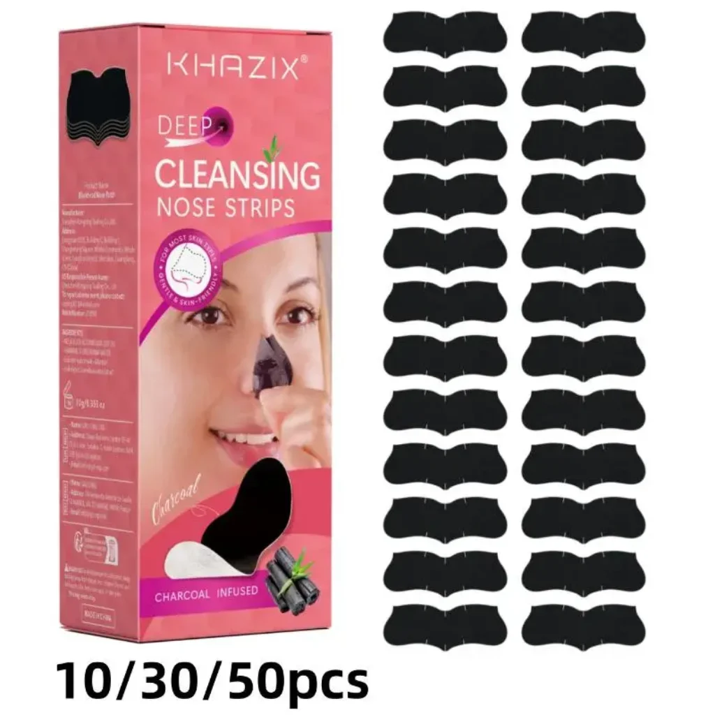 (BF06)10/ Black Hydrocolloid Nose Strips, Deep Cleansing Blackhead