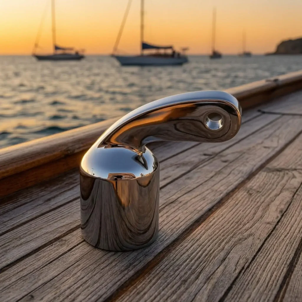 Boat Canopy Fitting Cap 316 Stainless Steel Curved