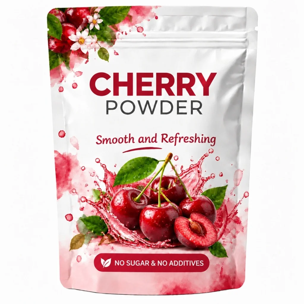 Cherry Powder, Pure Fruit Powder, Evenly Ground Texture,