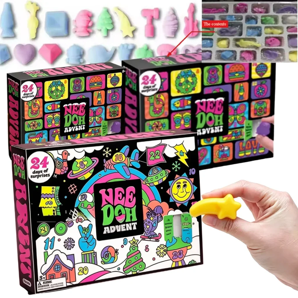 Christmas Advent Calendar Gift Box, 24-Day Surprise Mini