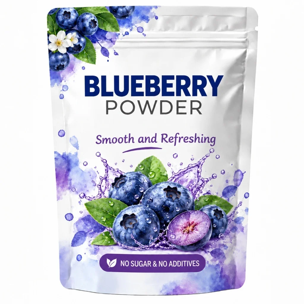 Delicious Blueberry Powder, 180g, Preservatives Added Sugar, Excellent