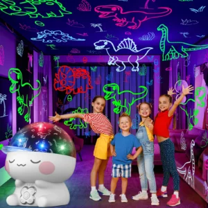 Dinosaur Night Light Projector,360° Rotating LED Projection Lamp
