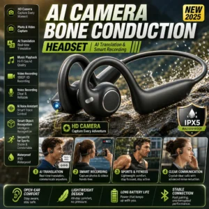 E12 Ear Hook Bone Conduction Headphones Open Ear