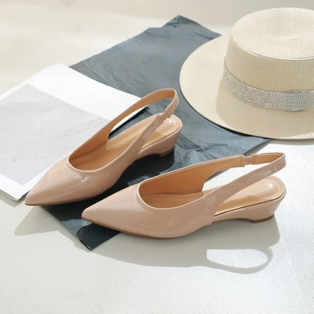 Fashion pointed-toe back sandals, elegant summer head-to-toe high