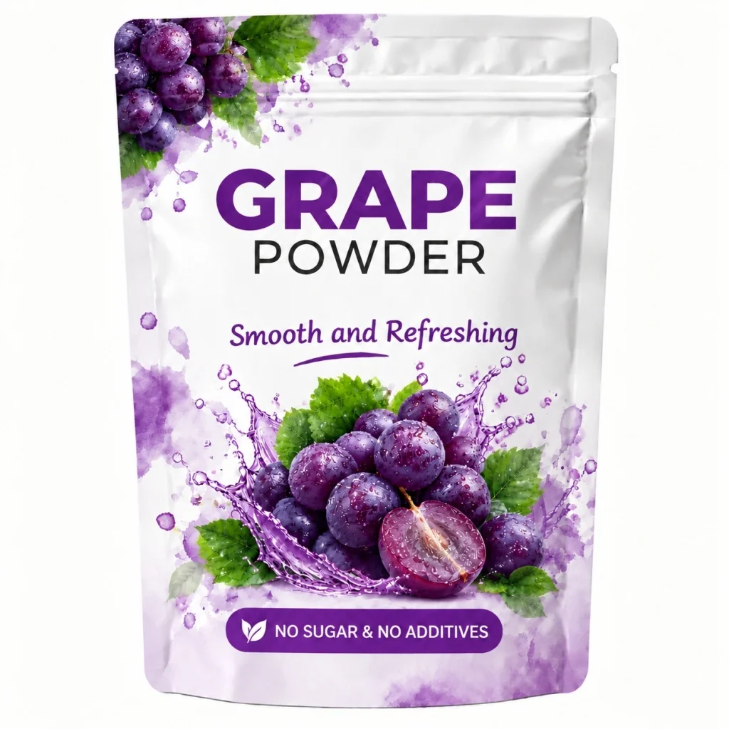 Grape Powder, Fruit Powder Ingredient, Fine Milling Process,