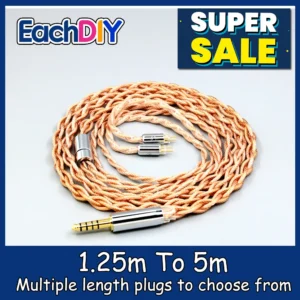 Graphene 7N OCC Shielding Coaxial Mixed Earphone Cable