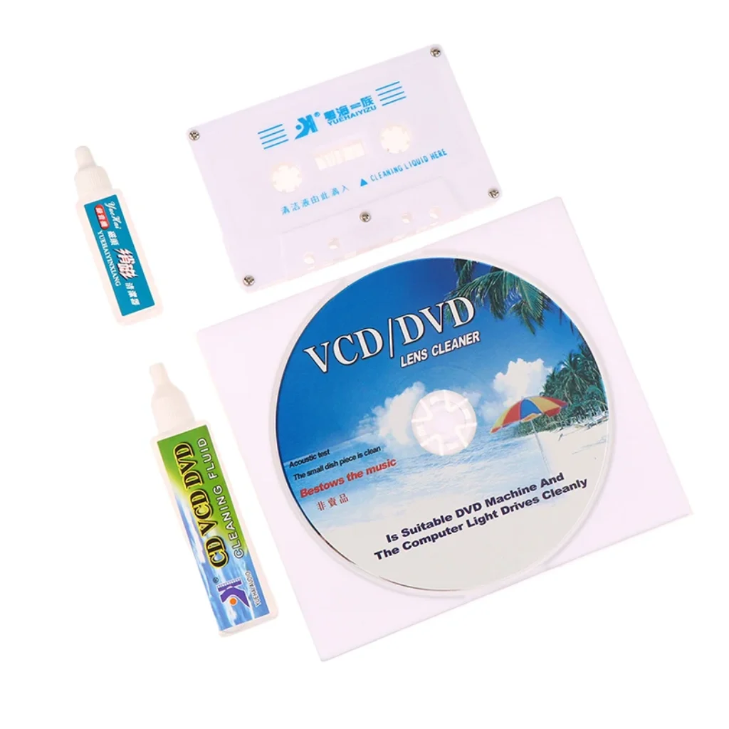 CD VCD DVD Player Lens Cleaner Audio Cassette