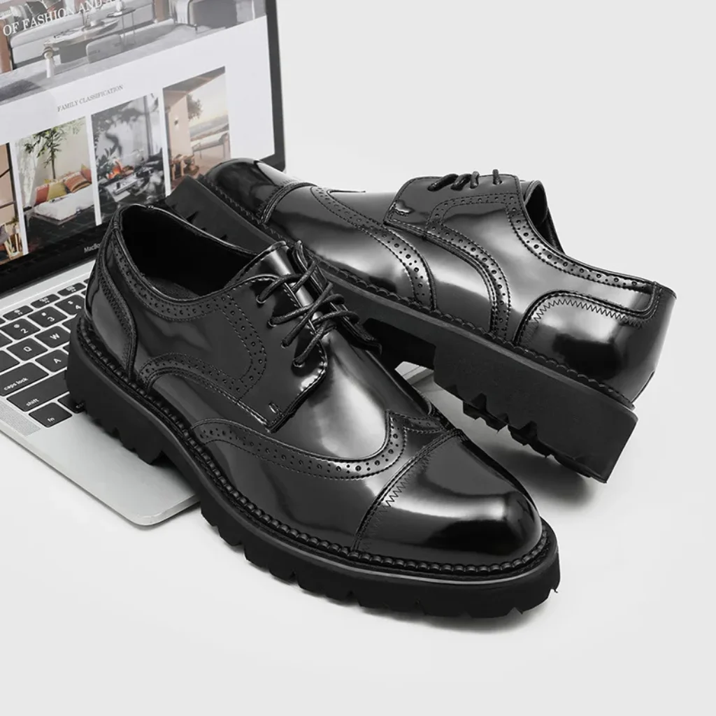 Italian Formal Dress Brogue Oxford Wedding Business Shoes