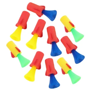 Kids Toys EVA Jumping Rocket Launcher Spring Powered