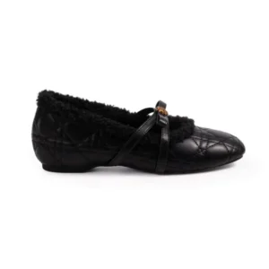 Lady Elegant Fleece Lined Hidden Wedge Mary Jane