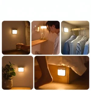 LED Night Light Wireless Motion Sensor Rechargeable Wall