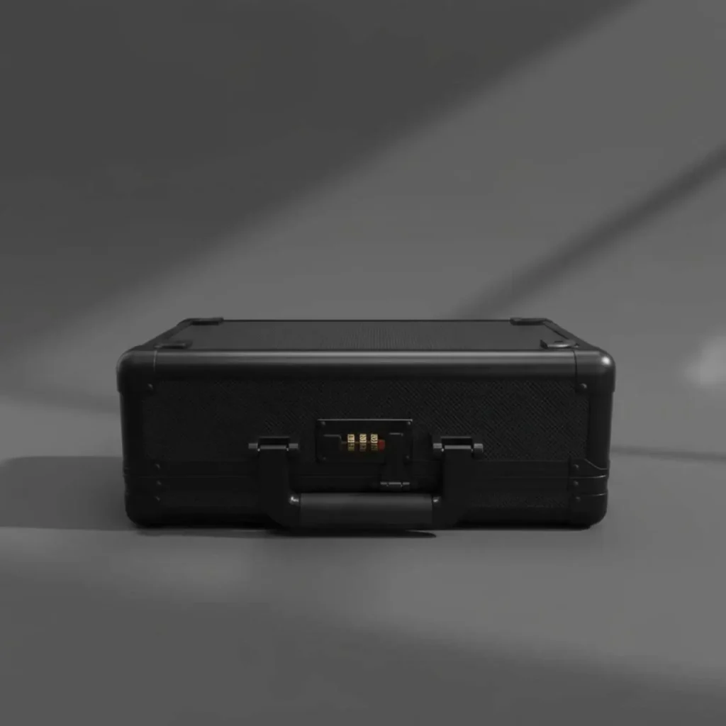 Lockable Card Container Portable Handle Slab Storage Container