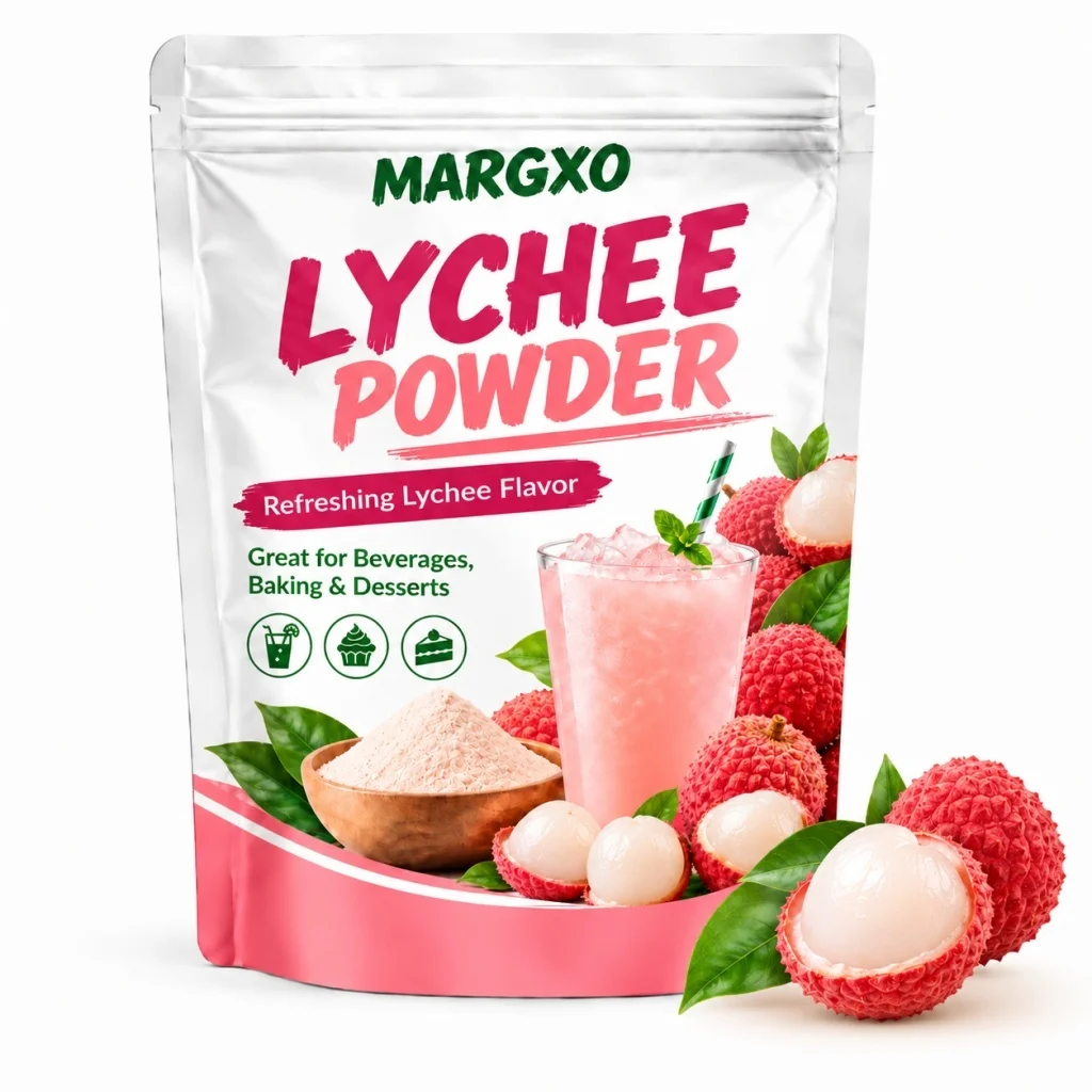 Lychee Powder, Sweet Floral Lychee Flavor, Natural Lychee