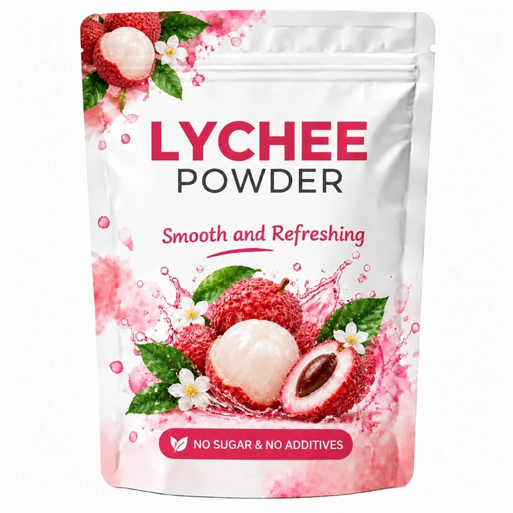 Lychee Powder, Tropical Fruit Powder, Delicate Texture, Finely