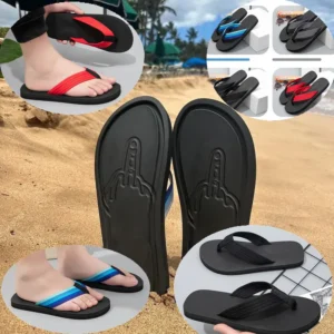 Mens Flip Flops Thick Sole Flat Casual Summer
