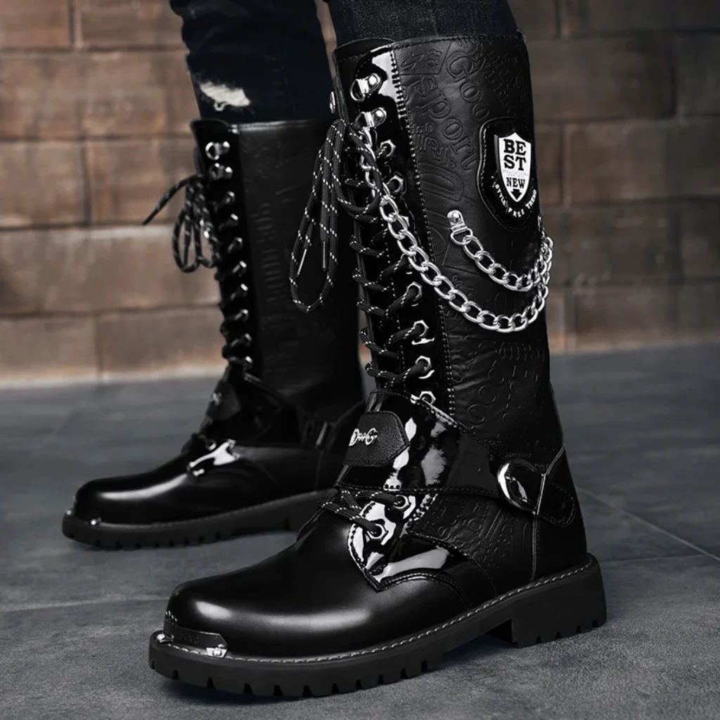 Men’s Plus Size Casual High Top Boots Spring