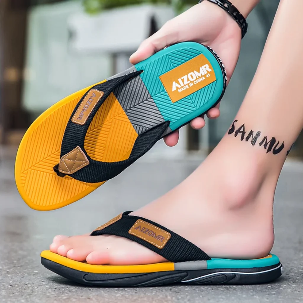 Mens Summer Outdoor Anti-Slip Wear-Resistant Sandals Soft Bottom