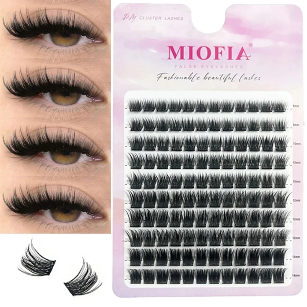 MIOFIA DIY Clusters Lash 8-14mm(Mix) Fluffy Lash Clusters