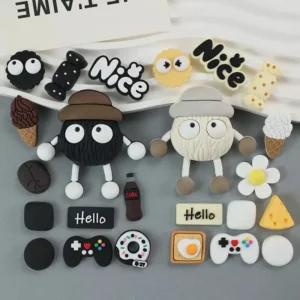 Fashion Set Hole Shoe Accessorie Women Cute Bear
