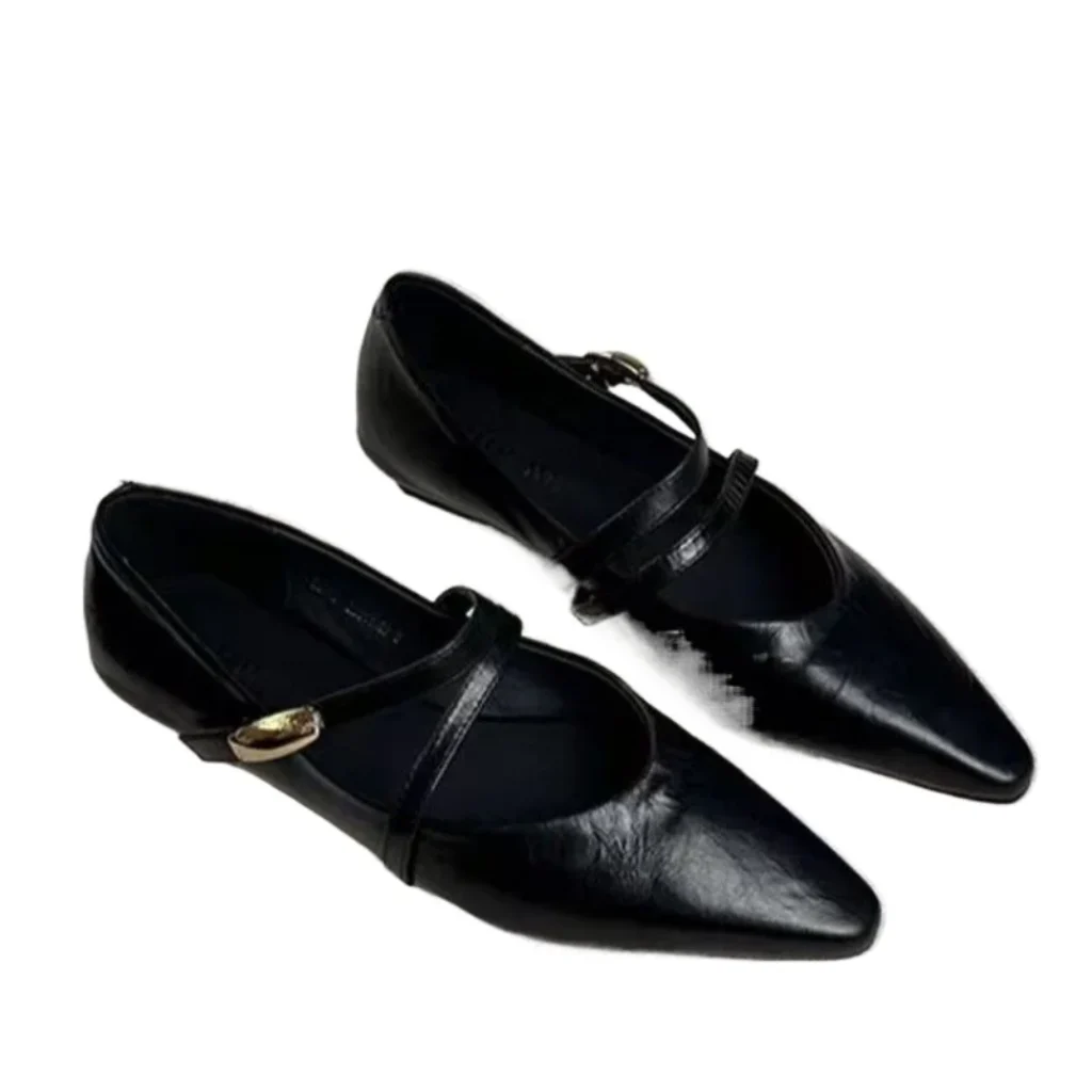 Women’s Autumn Fashion Retro Elegant Pointed Toe Mary