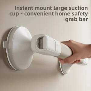 No Drill Suction Grab Bar Bathroom Safety Handle