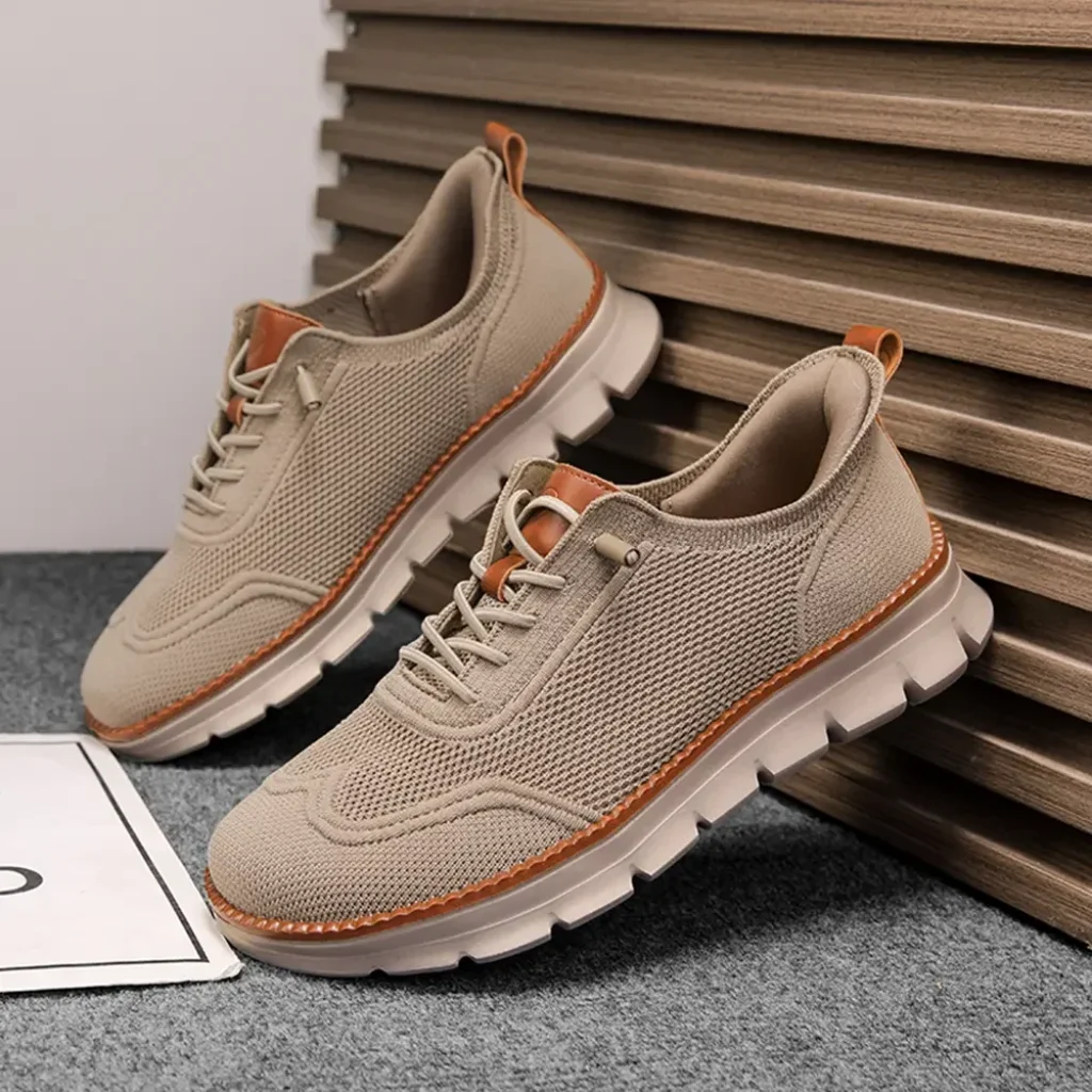 Non‑Slip Soft Fashion Dress Shoes Men’s Breathable Knit