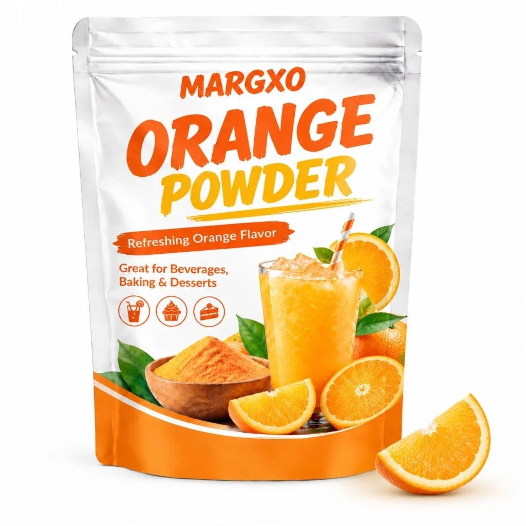 Orange Powder, Natural Orange Flavor Powder, 6.35OZ, Vibrant