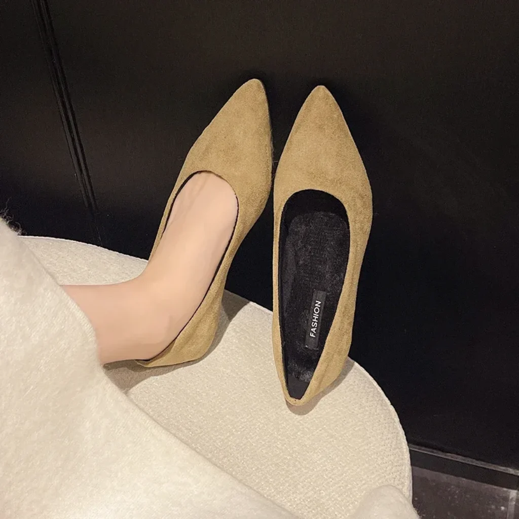 Outdoor Pull Slip-on Loafers Pointed Toe Shallow Low