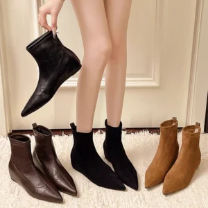 Pointed Toe Internal Lift Ankle Boots 2026 Autumn/Winter