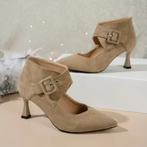 Pointed-toe, Low-heeled Women’s 2026 Style High Heels Large