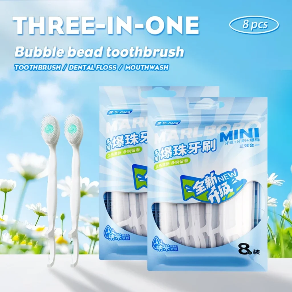 Portable Travel Toothbrush Mini Exploded Bead Toothbrush Disposable