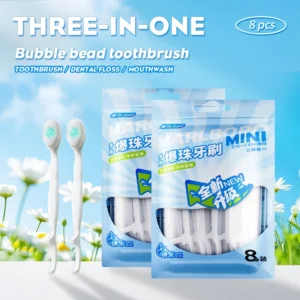 Portable Travel Toothbrush Mini Exploded Bead Toothbrush Disposable