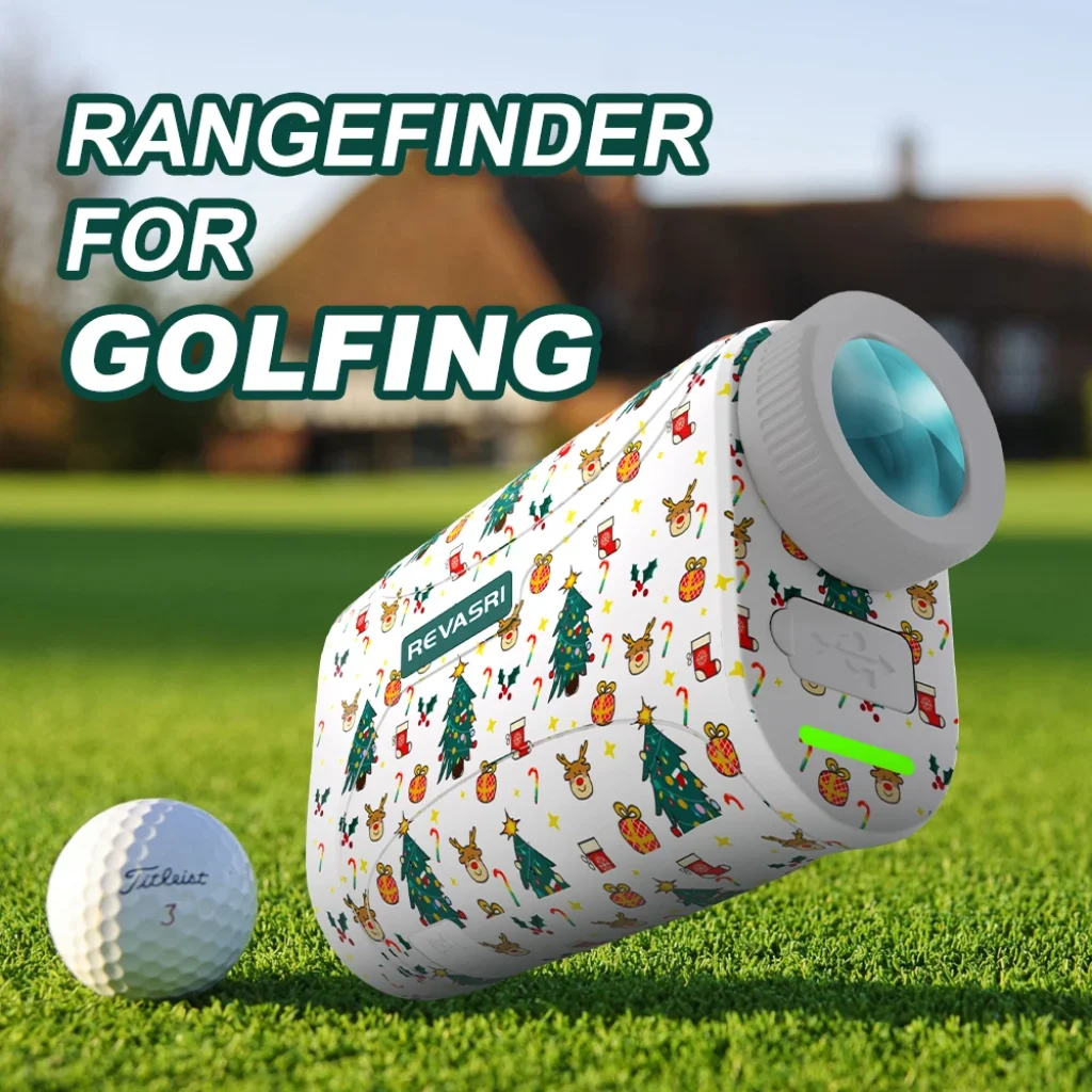 REVASRI Mini Christmas Golf Rangefinder, 1300 Yards 6x