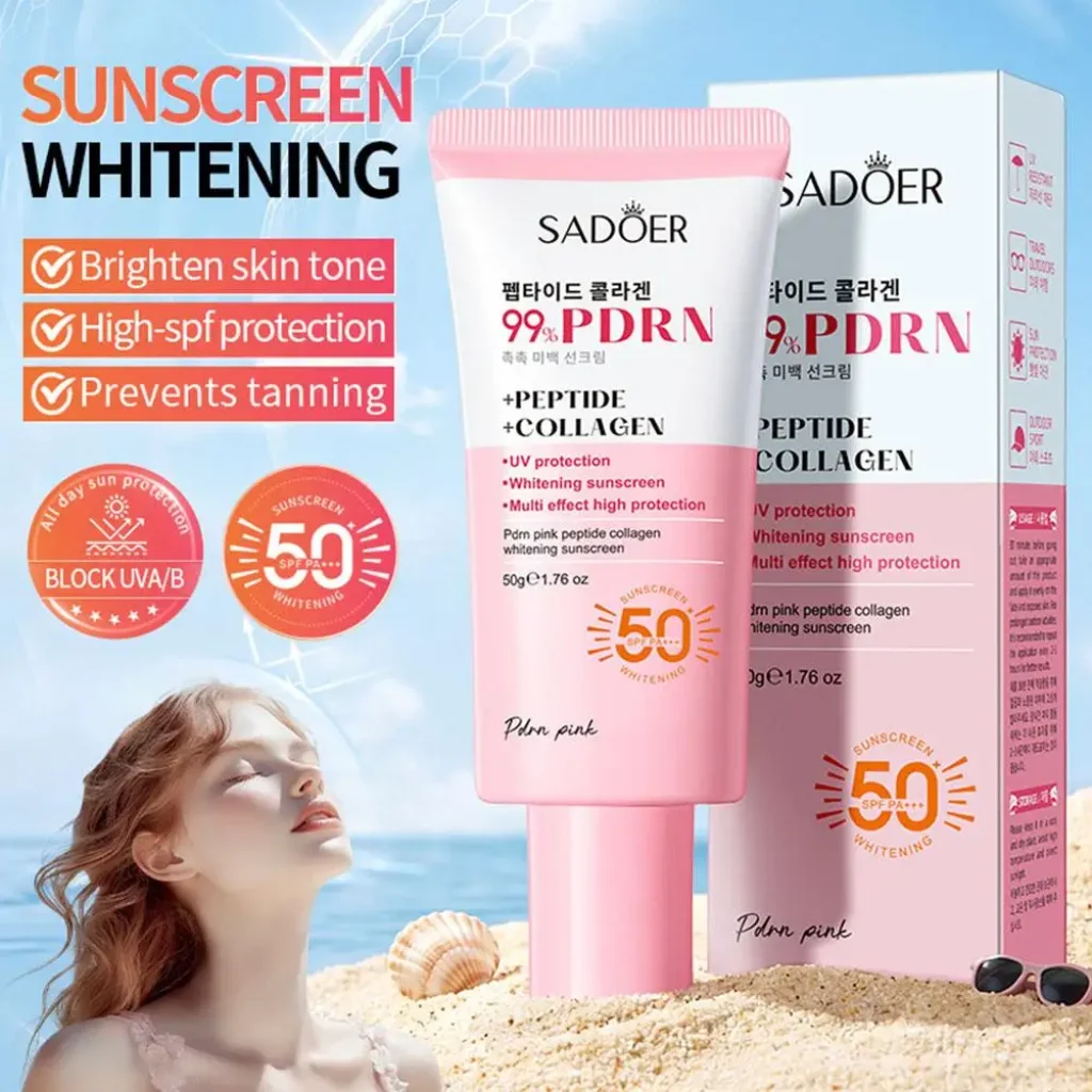 SADOER 99% PDRN Peptide Collagen Sunscreen UV Protection