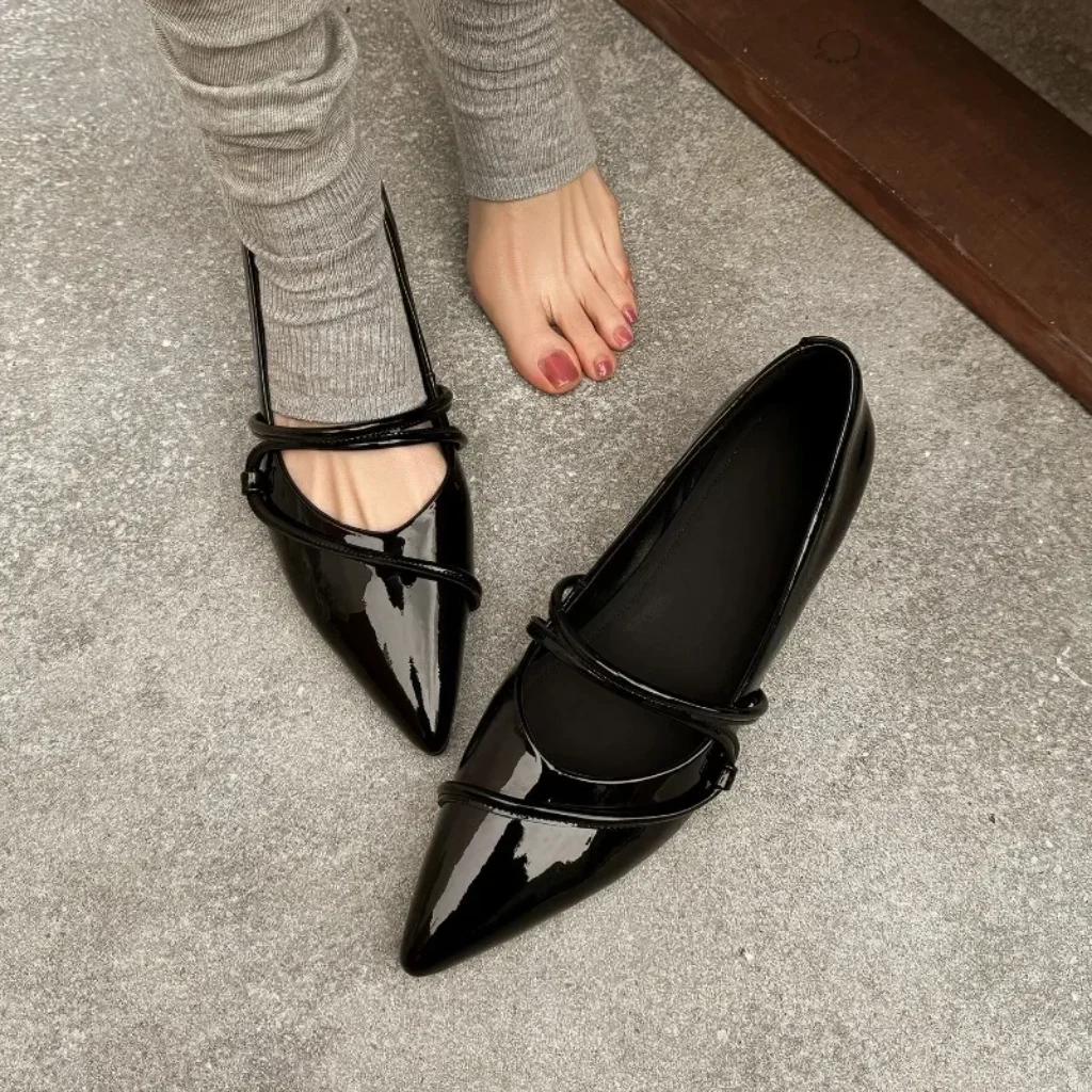 Silver leather high-heeled shoes women’s pointed-toe platform shoes
