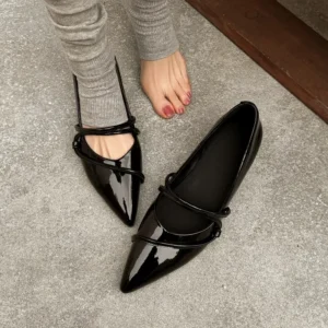 Silver leather high-heeled shoes women’s pointed-toe platform shoes