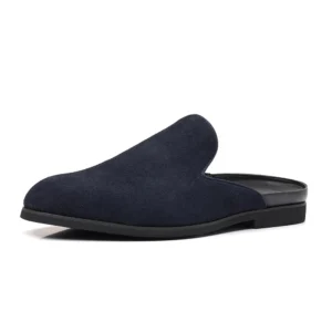 Suede Mules Man Loafers Formal Slippers Man Designer