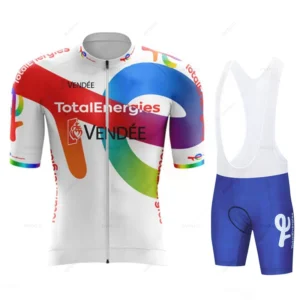 Total Energies Summer Cycling Sports Shirt Set Short