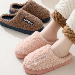 Trend Winter Couple Indoor Non-slip Men Women Flip
