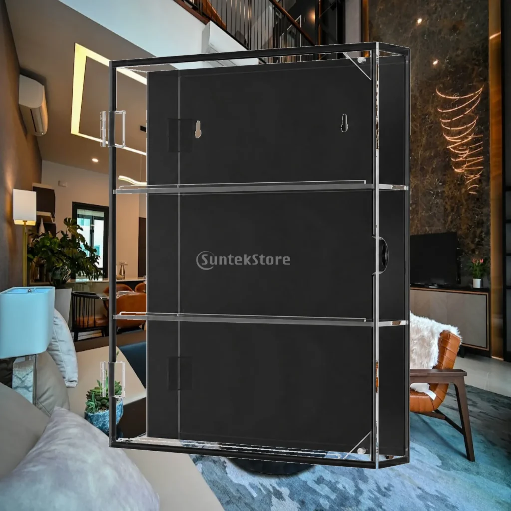Wall Mounted Acrylic Trading Card Display Case Door