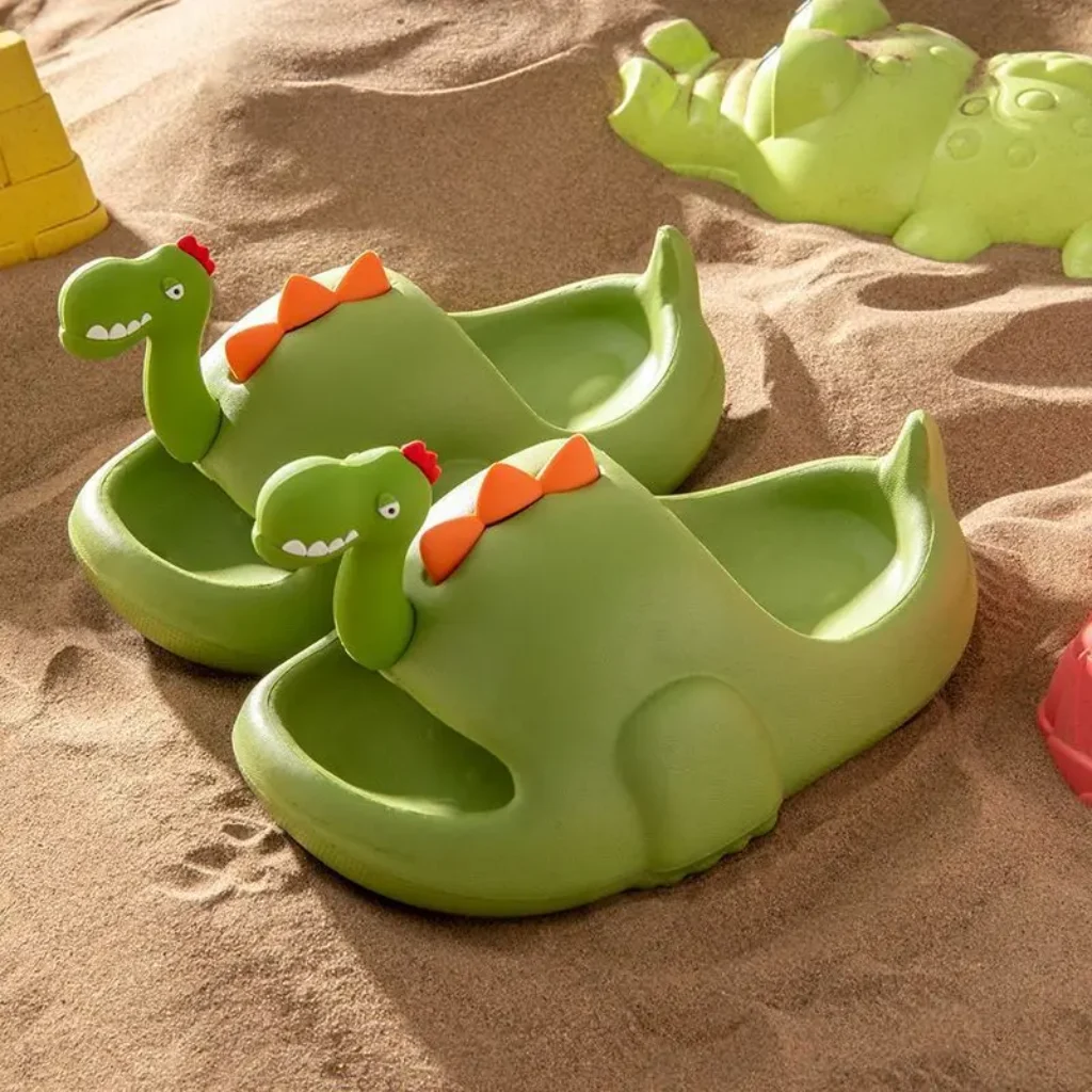 Women Dinosaur Slippers Summer Outdoor Indoor Shoes Soft