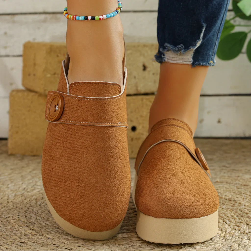 Women Simple Soft Bottom Platform Baotou Slippers Spring