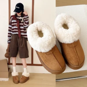 Women Winter Thick Sole Height Increasing Fleece Lined