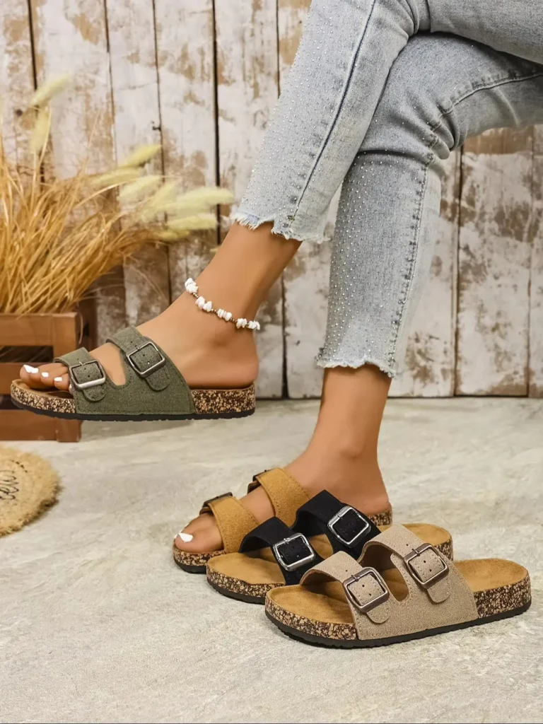 Women’s All-Season Casual Simple Solid Color Pu Upper