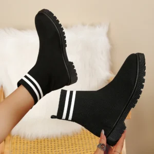 Women’s Elastic Sock Shoes 2026 Spring Autumn High-Top