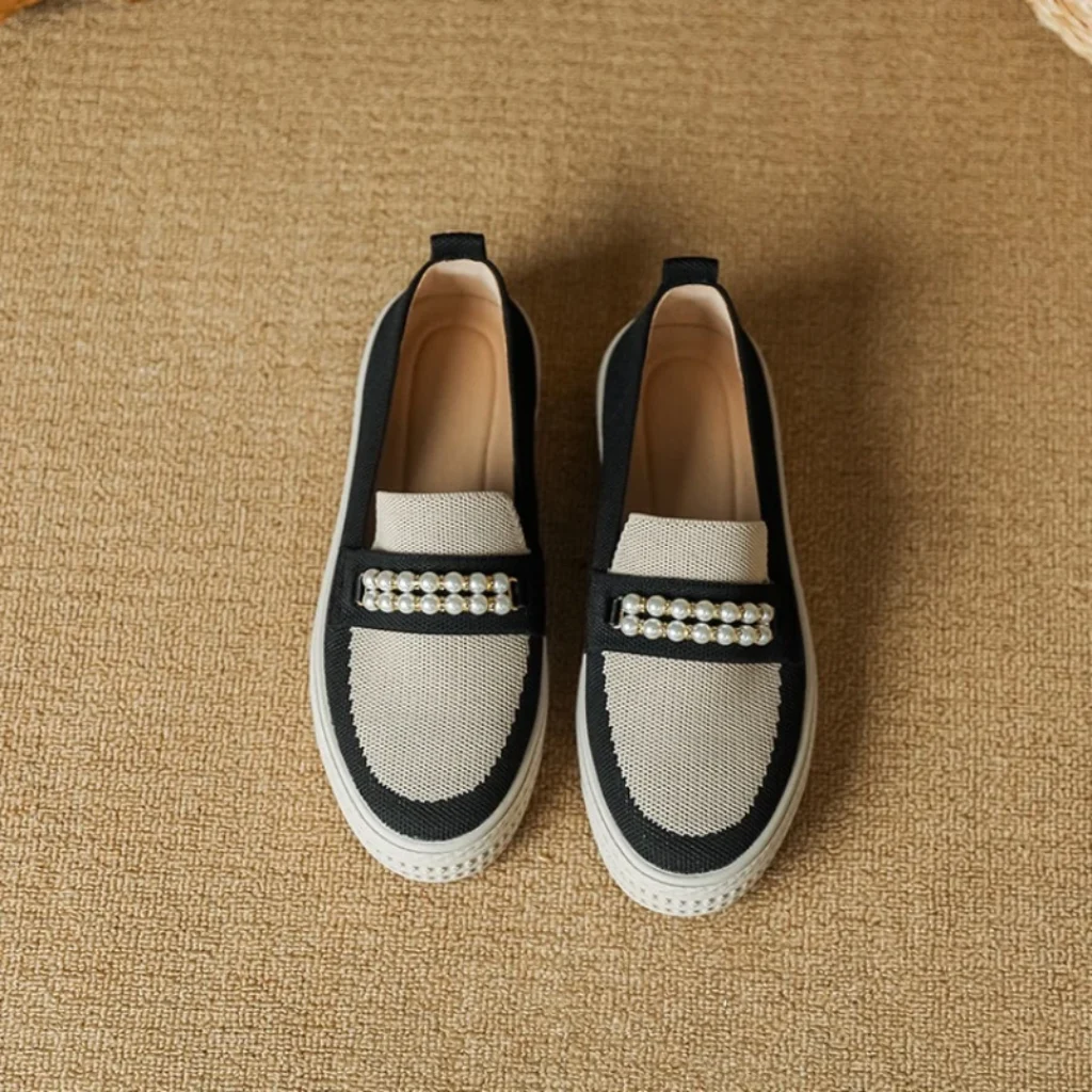 Women’s Summer Comfortable Shoes Match Color Flying Woven