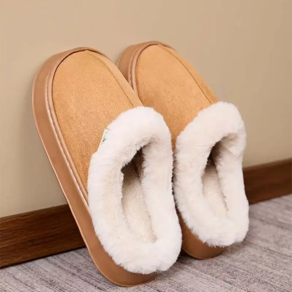 Women’s Winter Slippers Non-Slip Indoor House Shoes, Plush