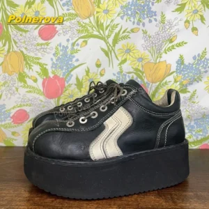 Women’s Y2K Retro Platform Sneakers Round Toe Thick