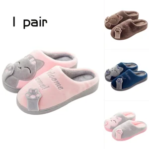 Wool Slippers Autumn Winter Home Cotton Mop Warm