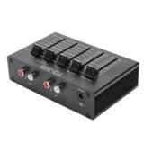 0.5W Phono Preamp 2 Channel Digital Sound Equalizer 3 Band 12dB High Mid Low Tone Adjustment Balanced Volume Control 5V DC